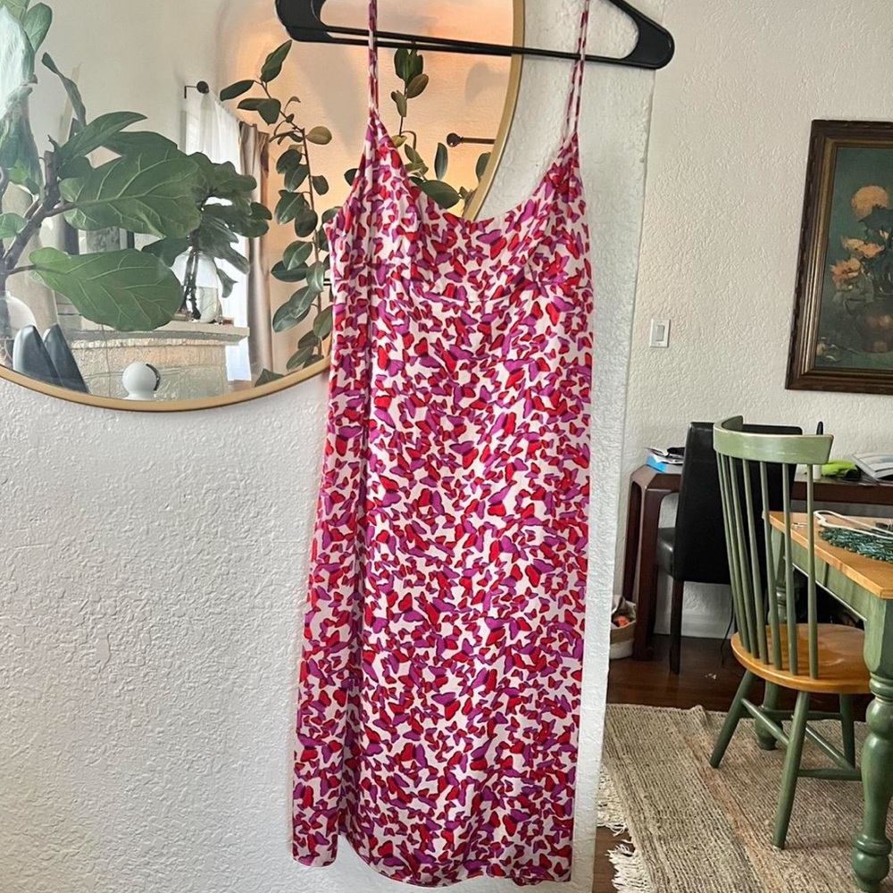 90’s silk butterfly slip